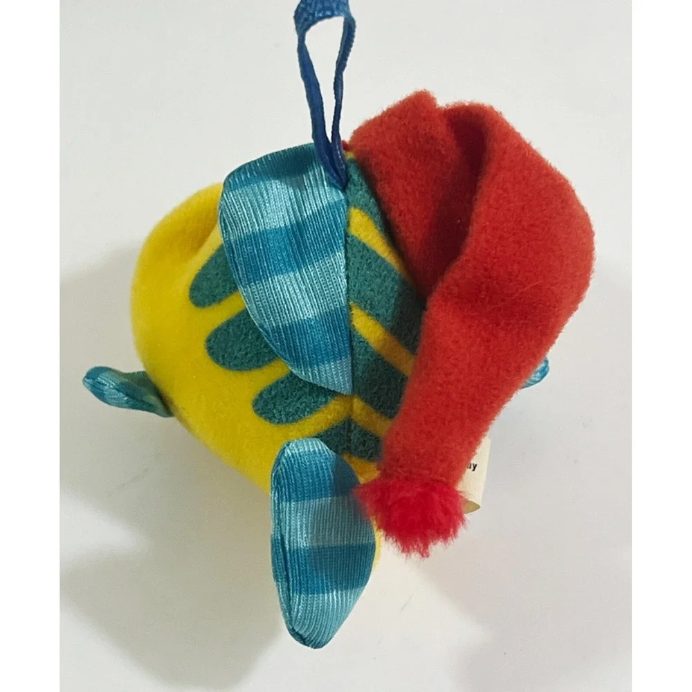 Disney Little Mermaid Holiday Flounder Plush McDonald's Happy‎ Meal Toy Vintage